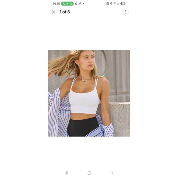 OFFLINE By Aerie Real Me Hold Up! Most Support Sports Bra XL Dark Green Strappy - Picture 7 of 9